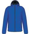 KB6110 K6110 Kariban Lightweight Hooded Padded Jacket light royal blue colour image